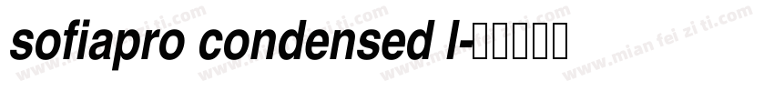 sofiapro condensed l字体转换